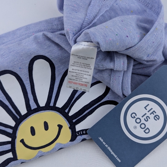 Life Is Good Have A Nice Daisy Lounge Sleep Tank Top Blue L NWT - Picture 8 of 9